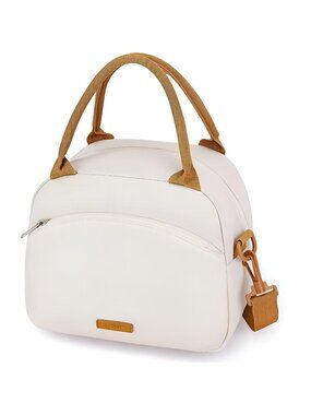Lunch Bag Insulated Lunch Box Lunch Bags for Women, Beige